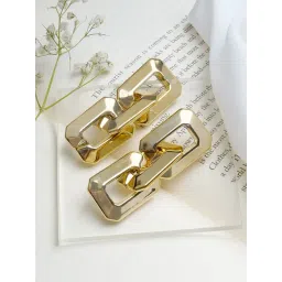 Joker & Witch Golden Chain Links Posh Link Dangler Earrings-picture-46