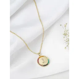 Joker & Witch Golden Starlet Alphabet J Necklace-picture-24