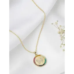 Joker & Witch Golden Starlet Alphabet W Necklace-picture-11