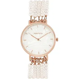 joker & witch Joker and Witch Alessandra 32mm Watch Length: 19.5 CM White Dial 18mm White Metal Alloy Strap Watch for Women-picture-13