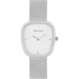 joker & witch Joker and Witch Verity 34mm Silver Dial 12mm Silver Steel Mesh Strap Watch for Women-picture-14