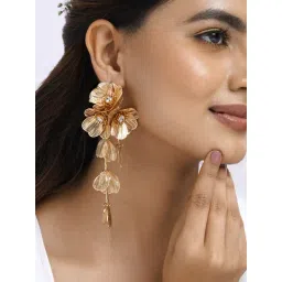 Joker & Witch Primula Gold Earrings for Women-picture-16