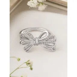 Joker & WItch Silver Cecile Bow Style Ring-picture-10