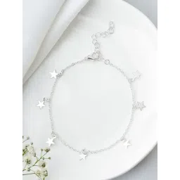 Joker & WItch Silver Happy Feet Anklet-picture-11