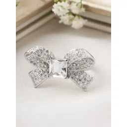 Joker & WItch Silver Madeleine Bow Style Ring-picture-47