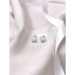 Joker & Witch Silver Party Essentials Eris Snowflake Stud Earrings-picture-17