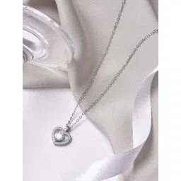 Joker & Witch Silver Romance Etta Drop In A Heart Silver Necklace-picture-25