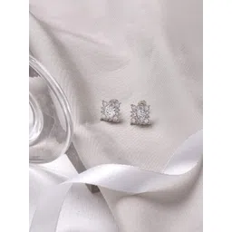 JOKER & WITCH Silver-Toned Contemporary Studs Earrings-picture-18