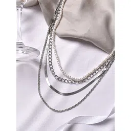 JOKER & WITCH Silver-Toned Layered Necklace-picture-42