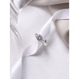 JOKER & WITCH Silver-Toned Rhinestone-Stone Studded Finger Ring-picture-25