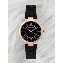 JOKER & WITCH Women Black Dial & Black Stainless Steel Bracelet Style Straps Analogue Watch-picture-20