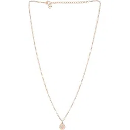 joker & witch Women Dainty Heart Rhinestone Rosegold Necklace Charm-picture-37