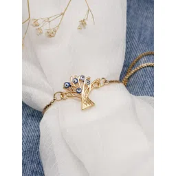 JOKER & WITCH Women Gold-Toned & Blue Armlet Bracelet-picture-19