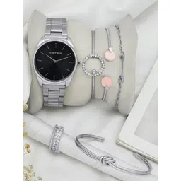 JOKER & WITCH Women Stainless Steel Straps Analogue Watch With Bracelet & Ring-picture-42
