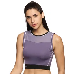 JOLGER Round Neck Sleeveless Bralette Crop Sports Top-picture-8