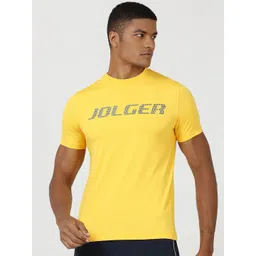 JOLGER Slim Fit Brand Logo Printed Thermoregulated Rapid-Dry Quick Wicking Sports T-shirt-picture-41