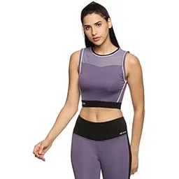 jolger Ultimate Women's Croptop: Stylish Super-Comfy, High-Support Sleeve Less Crop Top with UV Protection – Ideal for Intense Workouts, Maximum Performance, Gym Training, Yoga, and Active Lifestyles-picture-0
