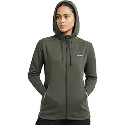 jolger Women's Hooded Jacket | UPF 50+ Sun Protection Zip Hoodie | Lightweight Breathable Fleece Jacket for Men & Women | Soft, Durable Travel & Gym Wear | Adjustable Fit Full-Zip Sweatshirt-picture-13