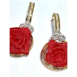 Jolly Faces Set Of 2 Artificial Stones Studded Circular Oxidised Studs image 3