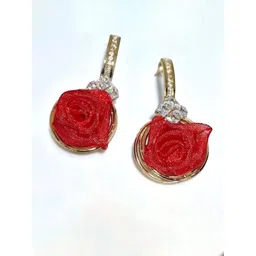 Jolly Faces Set Of 2 Artificial Stones Studded Circular Oxidised Studs image 2