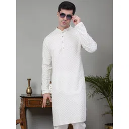 Jompers Floral Embroidered Pure Cotton Straight Kurta-picture-13