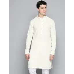Jompers Floral Embroidered Sequinned Chikankari Cotton Kurta-picture-27