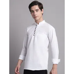 Jompers Mandarin Collar Pure Cotton Short Kurta-picture-22
