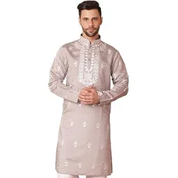 jompers Men Chikankari Embroidered Kurtas-picture-56