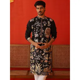 Jompers Men Embroidered Chikankari Kurta-picture-36