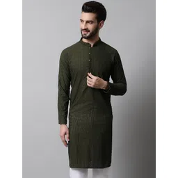 Jompers Men Embroidered Chikankari Kurta-picture-14