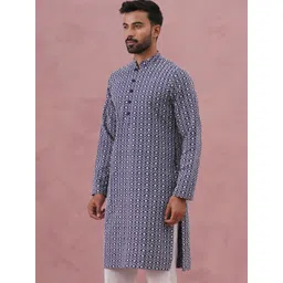 Jompers Men Embroidered Chikankari Kurta-picture-34