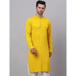 Jompers Men Embroidered Cotton Kurta-picture-10