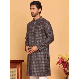 Jompers Men Embroidered Sequinned Kurta-picture-16