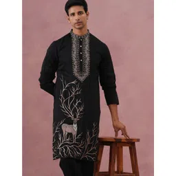 Jompers Men Embroidered Thread Work Kurta-picture-27