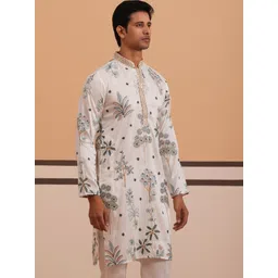 Jompers Men Embroidered Thread Work Kurta image 5