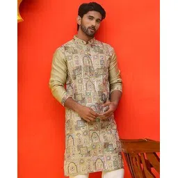 jompers Men Embroidery Long Kurta-picture-31