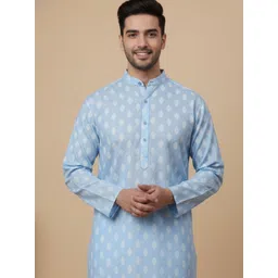 Jompers Men Ethnic Motifs Printed Regular Kurta with Churidar-picture-20
