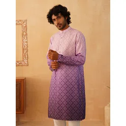 Jompers Men Floral Printed Sequinned Kurta-picture-37