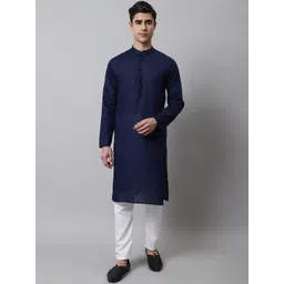 Jompers Men Striped Pure Cotton Kurta with Pyjamas-picture-13