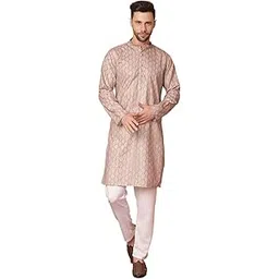 jompers Men's Foil Printed Kurta with Pyjama-picture-37
