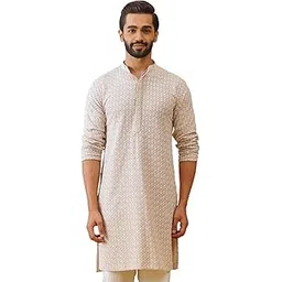 jompers Mens Sequin Embroidered Pure Cotton Kurtas-picture-12