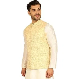 jompers Men's Woven Design Nehru Jacket.-picture-22