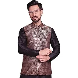 jompers Men's Woven design Waistcoat-picture-26
