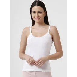 JON Women Pack Of 5 Solid Cotton Non-Padded Camisoles-picture-12