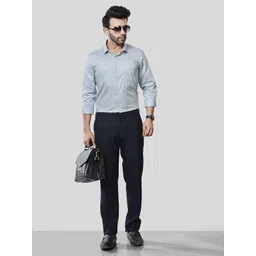 JONESBURG Printed Spread Collar Classic Slim Fit Cotton Shirt-picture-24