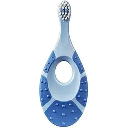 Jordan Step 1 Baby Manual Toothbrush, 0-2 Years, Extra Soft Bristles, Bpa Free Gentle To Babies. Made In Malaysia-0 Months To 24 Months Toothbrush (Blue), 1 count-picture-24