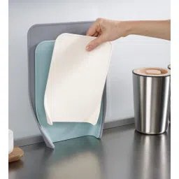 Joseph joseph Nest 3 piece Chopping Board Set, Nesting Compact Boards, Dishwasher safe - Blue/Grey/White-picture-10