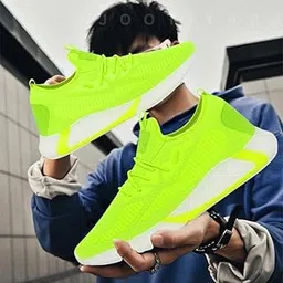 josmos Trending Casual Shoes for Men (Green)-picture-10