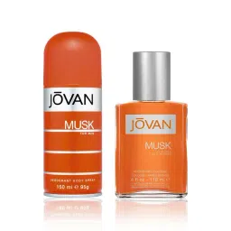 Jovan Musk Deodorant Body Spray & Pour Homme Aftershave Cologne Combo for Men-picture-3