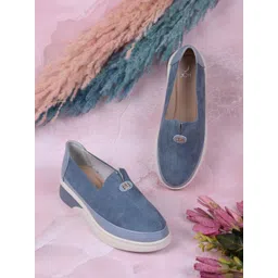 Jove Women PU Loafers-picture-38